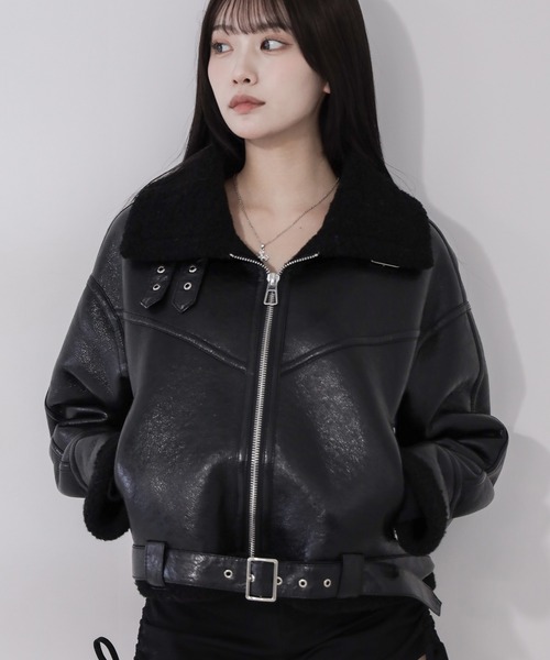 me+em select（ミームセレクト） ムートンコート ボアコート 「 新色