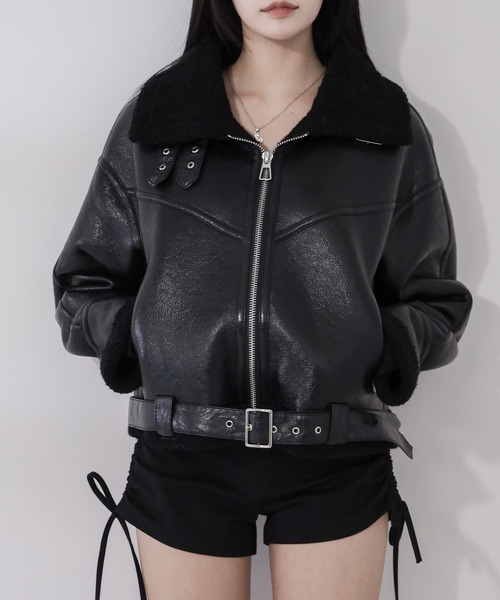 me+em select（ミームセレクト） ムートンコート ボアコート 「 新色