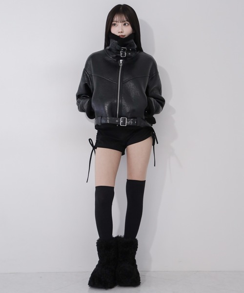 me+em select（ミームセレクト） ムートンコート ボアコート 「 新色