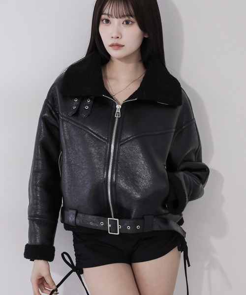 me+em select（ミームセレクト） ムートンコート ボアコート 「 新色