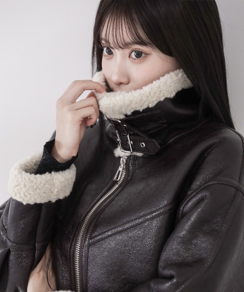 me+em select（ミームセレクト） ムートンコート ボアコート 「 新色