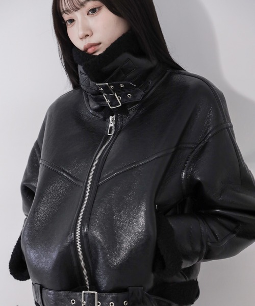 me+em select（ミームセレクト） ムートンコート ボアコート 「 新色