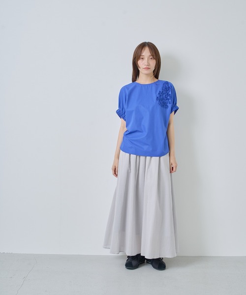 KELEN 刺繍カラーブラウス Kelen（ケレン） ブラウス シャツ 「KELEN/ケレン」2WAY刺繍デザイン