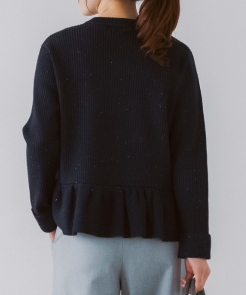 【美品】sono ソーノ ペプラムドッキング ハイネックニット セーター Sono（ソーノ） ニット セーター 「新作 12/12発売」「SONO/ソーノ