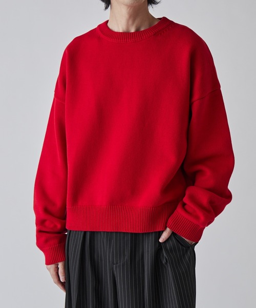 lui jewelry ニット Lui's（ルイス） セーター ニット クロップドクルーネックニット