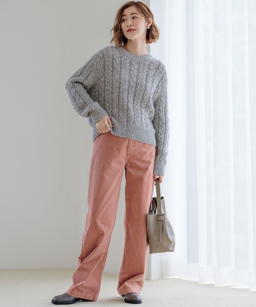 23区（ニジュウサンク） 長袖ニット 38 グレー レディース : ZOZOTOWN