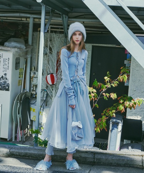 J1U by LA BELLE ETUDE ニットカーディガン FREE ライトグリーン