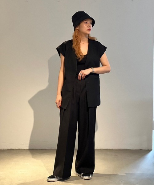 TODAYFUL 「TODAYFUL」 ベスト 38inch ブラック レディース : ZOZOTOWN