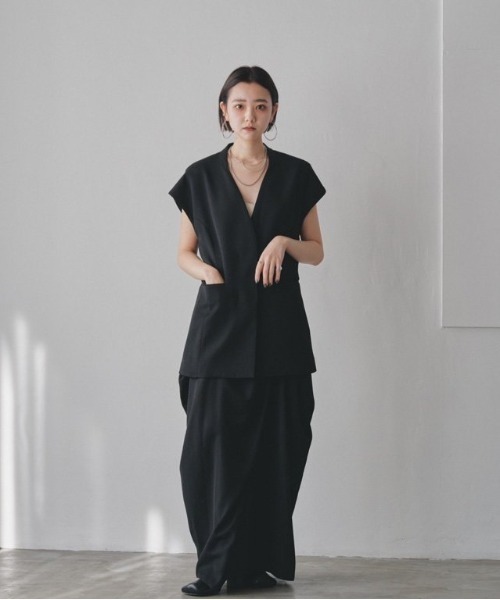 TODAYFUL 「TODAYFUL」 ベスト 38inch ブラック レディース : ZOZOTOWN