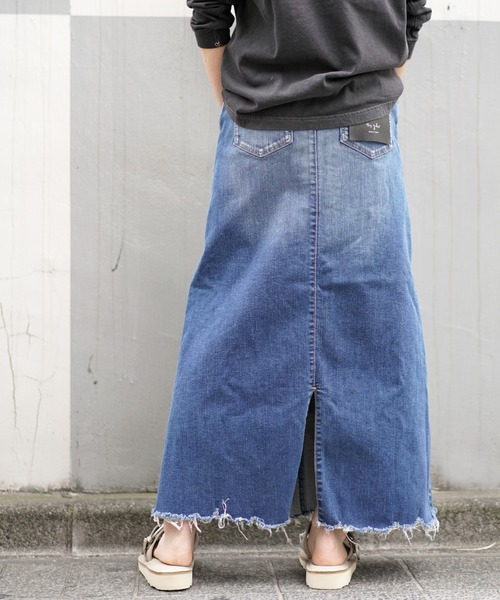 「surt」 デニムスカート MEDIUM インディゴブルー レディース_画像3