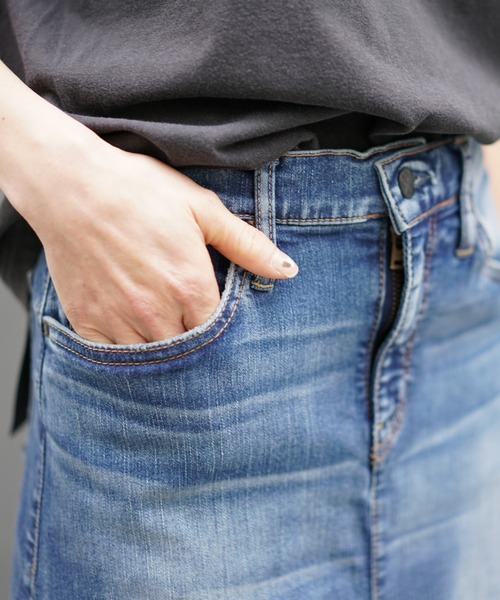 「surt」 デニムスカート MEDIUM インディゴブルー レディース_画像8