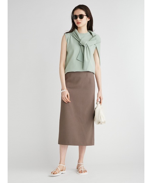 「Mila Owen」 ニットカーディガン 0 グリーン レディース_画像5