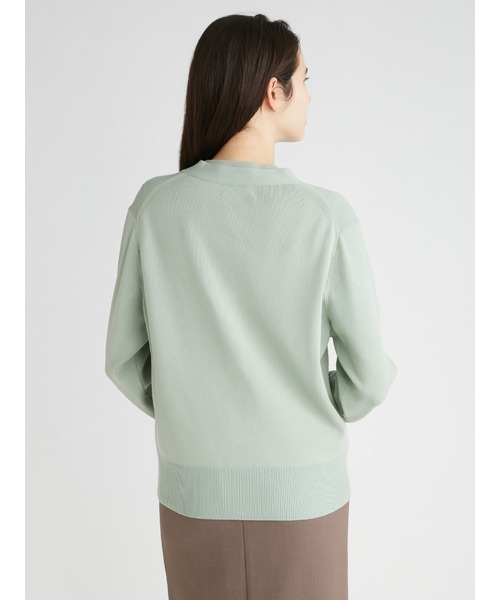 「Mila Owen」 ニットカーディガン 0 グリーン レディース_画像6