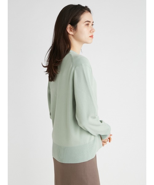 「Mila Owen」 ニットカーディガン 0 グリーン レディース_画像7