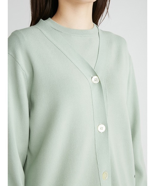 「Mila Owen」 ニットカーディガン 0 グリーン レディース_画像8
