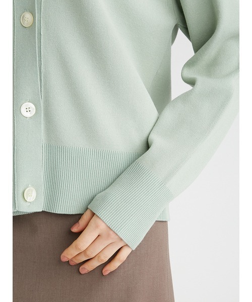 「Mila Owen」 ニットカーディガン 0 グリーン レディース_画像9