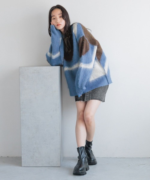 「LOWRYS FARM」 ショートブーツ LARGE ブラック レディース_画像3