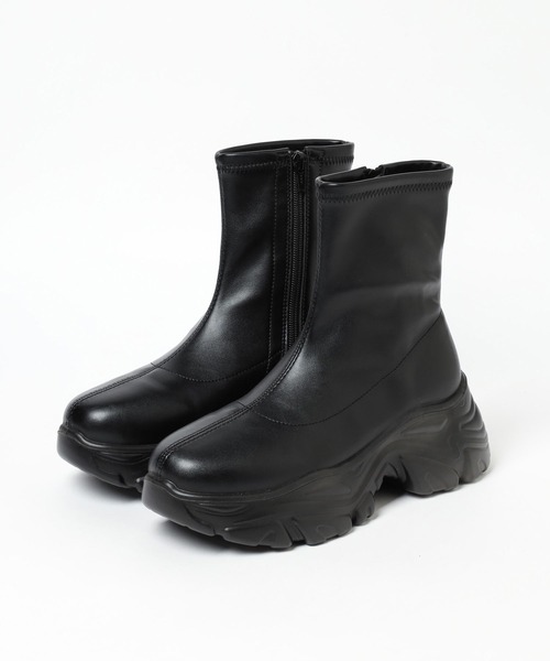 「LOWRYS FARM」 ショートブーツ LARGE ブラック レディース_画像7
