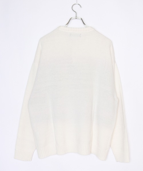 「WESTSEA」 長袖ニット L オフホワイト メンズ_画像9