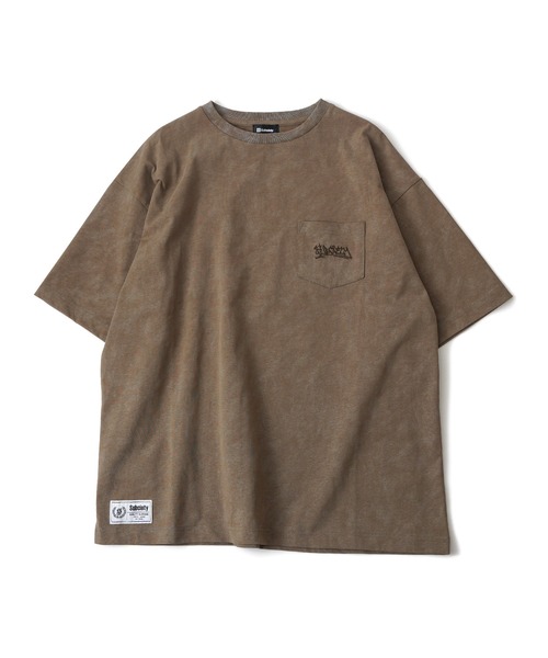 「Subciety」 半袖Tシャツ X-LARGE カーキ メンズ_画像4