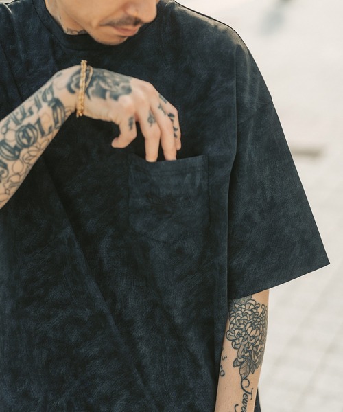 「Subciety」 半袖Tシャツ X-LARGE カーキ メンズ_画像7