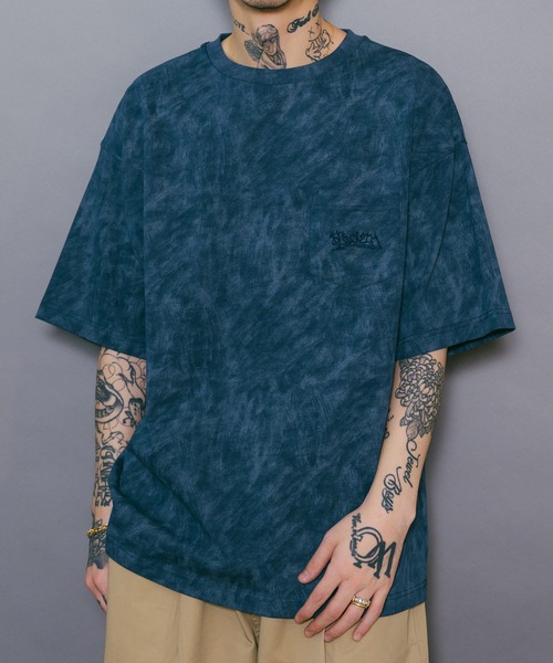 「Subciety」 半袖Tシャツ X-LARGE カーキ メンズ_画像9