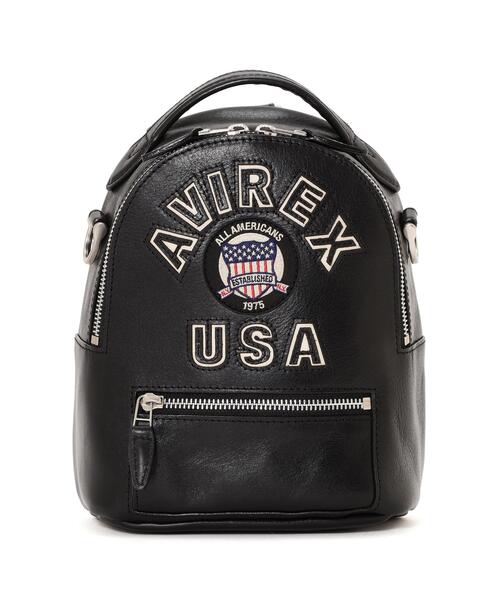 新品タグ付 AVIREX VARSITY オールレザー リュック デイパック AVIREX（アヴィレックス） デイバック リュック 「直営店限定」VARSITY