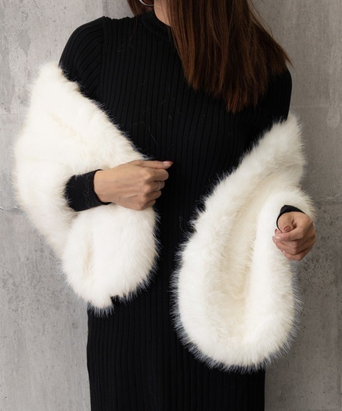 「Miniministore」 ストール FREE ホワイト レディース_画像8