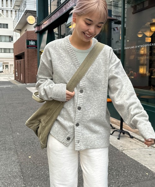 CANAL JEAN（キャナルジーン） ニットカーディガン ONE SIZE グレー