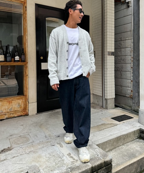 【CANAL JEAN】ニットカーディガン CANAL JEAN（キャナルジーン） ニットカーディガン ONE SIZE グレー