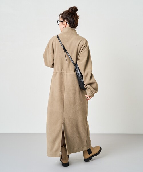 FREAK'S STORE（フリークスストア） 長袖ワンピース フリ- チャコール