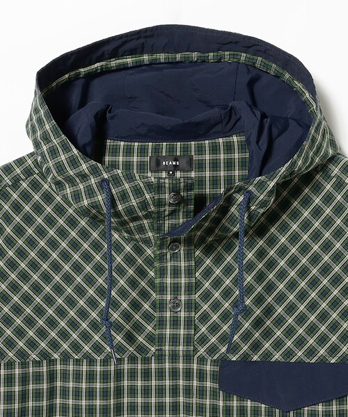 BEAMS（ビームス） ブルゾン アウター Check Pullover Anorack メンズ