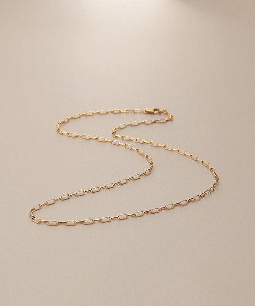 COCOSHNIK（ココシュニック） ネックレス K18中空MVロング ネックレスS