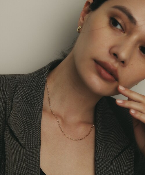 COCOSHNIK（ココシュニック） ネックレス K18中空MVロング ネックレスS