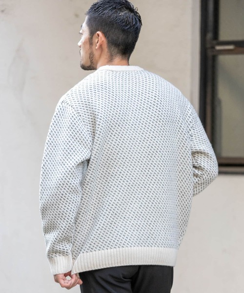 「URBAN RESEARCH ROSSO MEN」 長袖ニット X-LARGE グレー メンズ_画像5