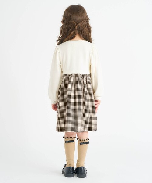 「apres les cours」 「KIDS」ドッキングワンピース 140 ピンク キッズ_画像3