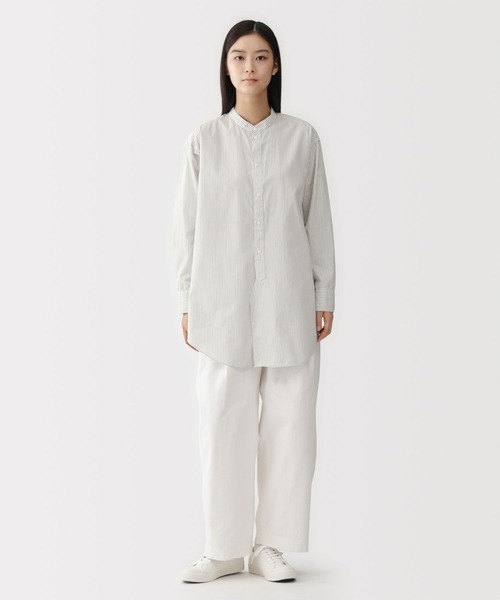 MUJI Labo チュニック 「MUJI Labo」婦人 ポプリンリラックスフィット