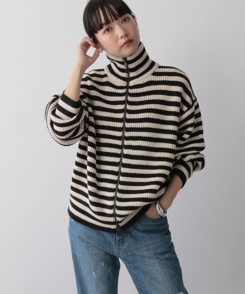 「LOWRYS FARM」 ニットカーディガン FREE アイボリー レディース_画像8