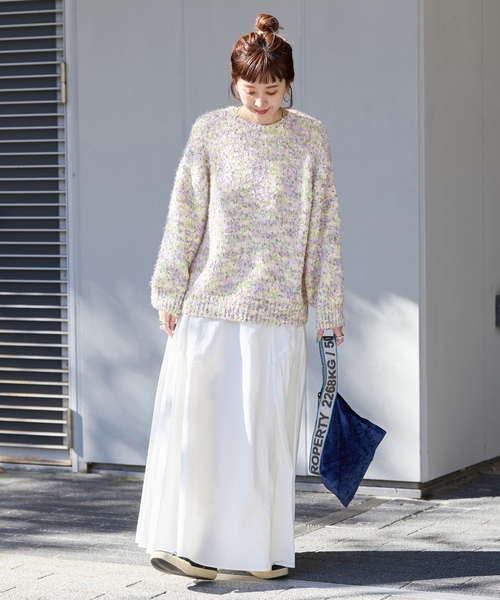 「B.C STOCK」 「Simplicite」ニットカーディガン FREE チャコールグレー レディース_画像7