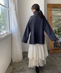 「titivate」 長袖ニット M ネイビー...の詳細画像5