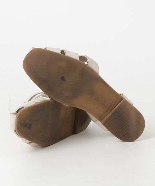 「SHIPS」 フラットサンダル 25.5cm ベージュ レディース_画像3