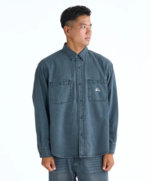 Quiksilver(クイックシルバー) シャツ メンズ DENIM WASH SH 長袖 Quiksilver(クイックシルバー) シャツ メンズ DENIM WASH SH 長袖
