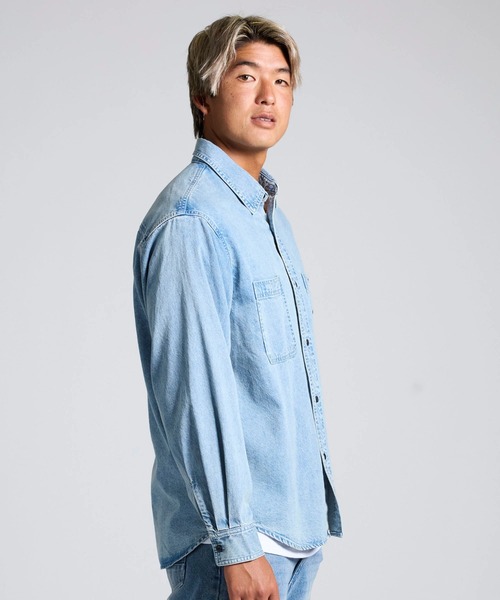 Quiksilver(クイックシルバー) シャツ メンズ DENIM WASH SH 長袖 Quiksilver(クイックシルバー) シャツ メンズ DENIM WASH SH 長袖