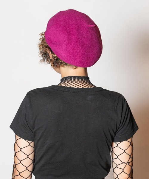 「CA4LA」 ベレー帽 ONESIZE ブラック レディース_画像7