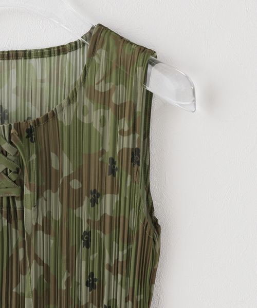 タンクトップ ノースリーブ P.A.M. / パークスアンドミニ KALLIMA PLEATED TANK TOP レディースの画像