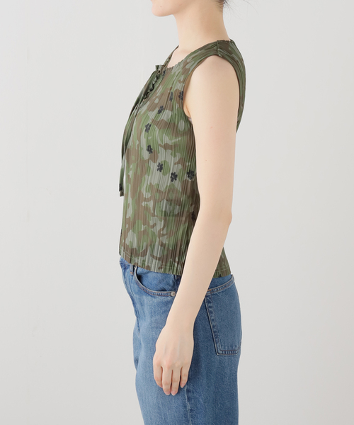 タンクトップ ノースリーブ P.A.M. / パークスアンドミニ KALLIMA PLEATED TANK TOP レディースの画像