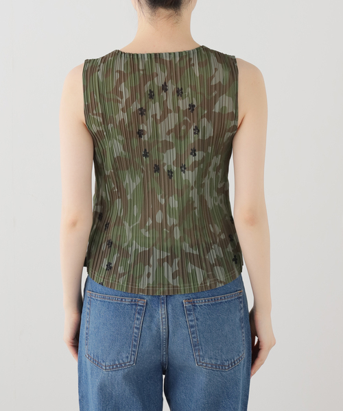 タンクトップ ノースリーブ P.A.M. / パークスアンドミニ KALLIMA PLEATED TANK TOP レディースの画像