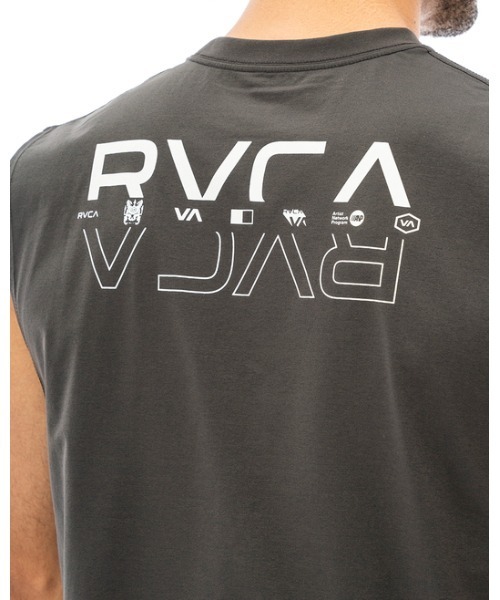 「RVCA」 ノースリーブトップス X-LARGE ブラックミックス メンズ_画像9