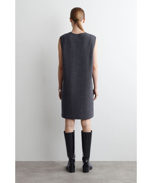 「COS」 ノースリーブワンピース L ブラック レディース_画像2