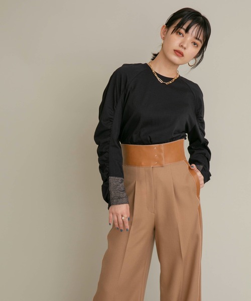 「Eimee Law」 長袖カットソー 38 ブラック レディース_画像2